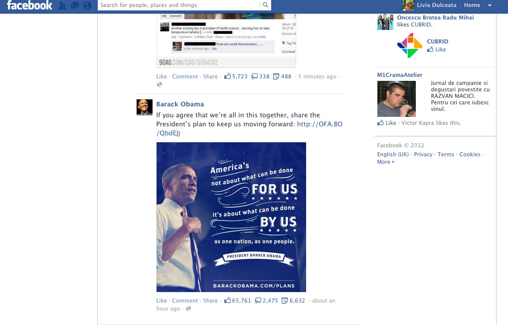 Facebook Obama